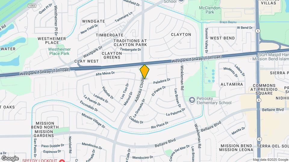 6515 Addicks Clodine Rd Map and Location Details