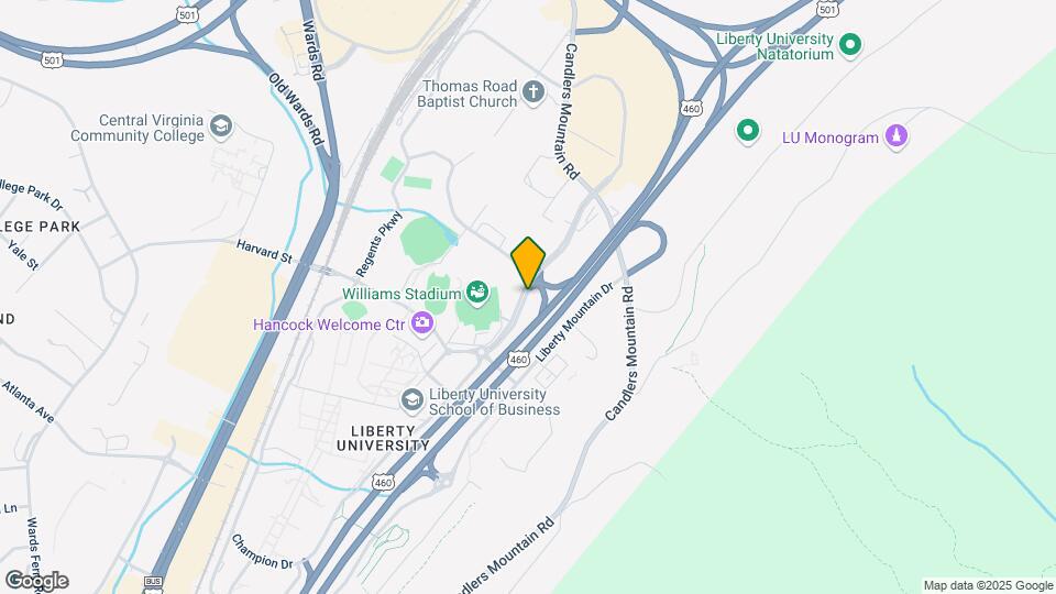 Furnished Studio-Lynchburg - University Blvd. Map and Location Details