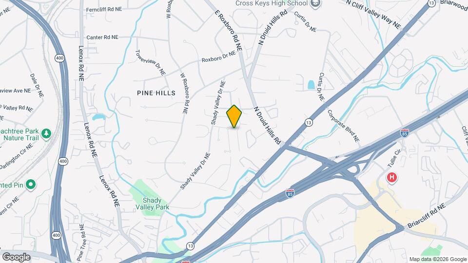 1796 Buckhead Valley Ln NE Mapa y Detalles de la Ubicación