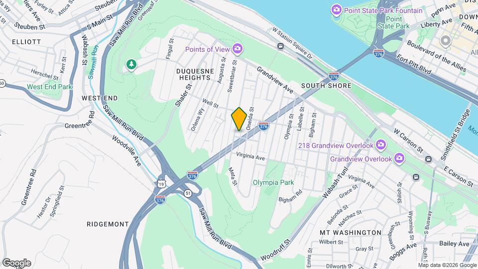 1320 W Sycamore St, Unit 1 Map and Location Details