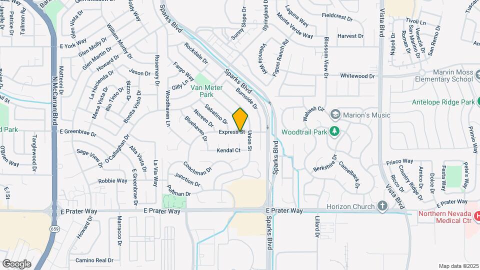 1404 Express St Map and Location Details