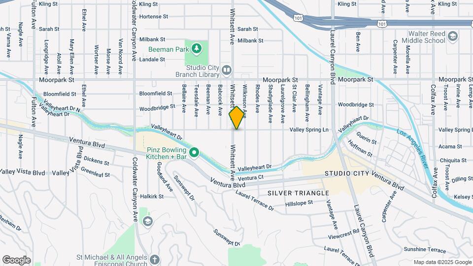 4152 Whitsett Ave Mapa y Detalles de la Ubicación