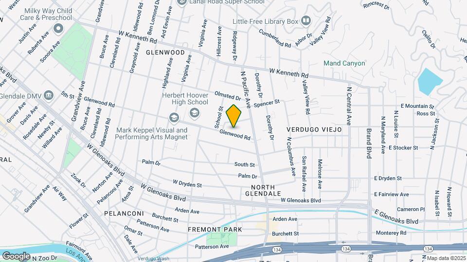 543 Glenwood Rd Mapa y Detalles de la Ubicación