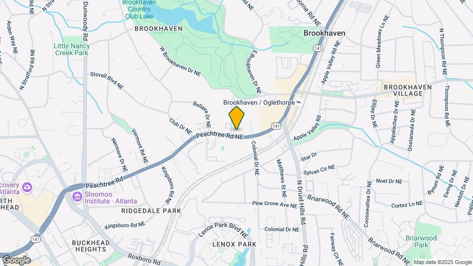 One Brookhaven Mapa y Detalles de la Ubicación