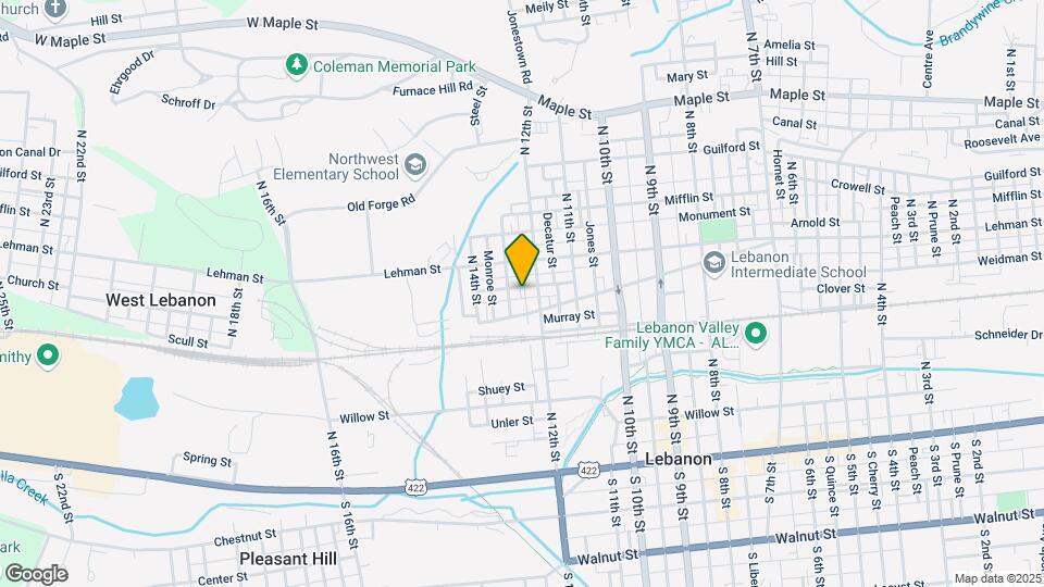 1216 Brandywine St Map and Location Details