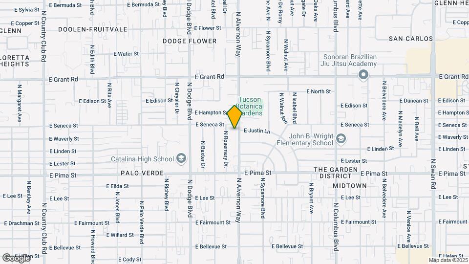 2053 North Alvernon Road Mapa y Detalles de la Ubicación