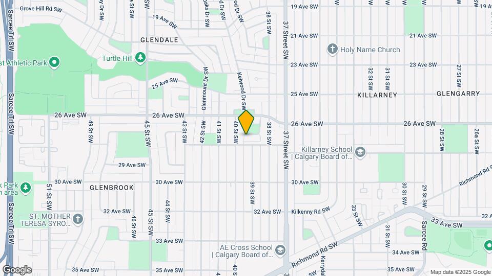 4024 Glenpark Cres SW Map and Location Details