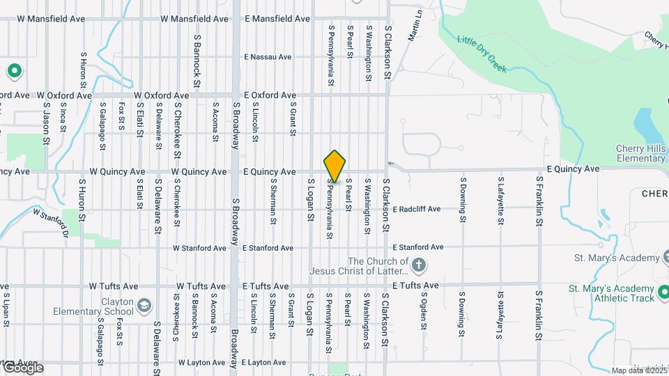 4340 S Pennsylvania St Map and Location Details