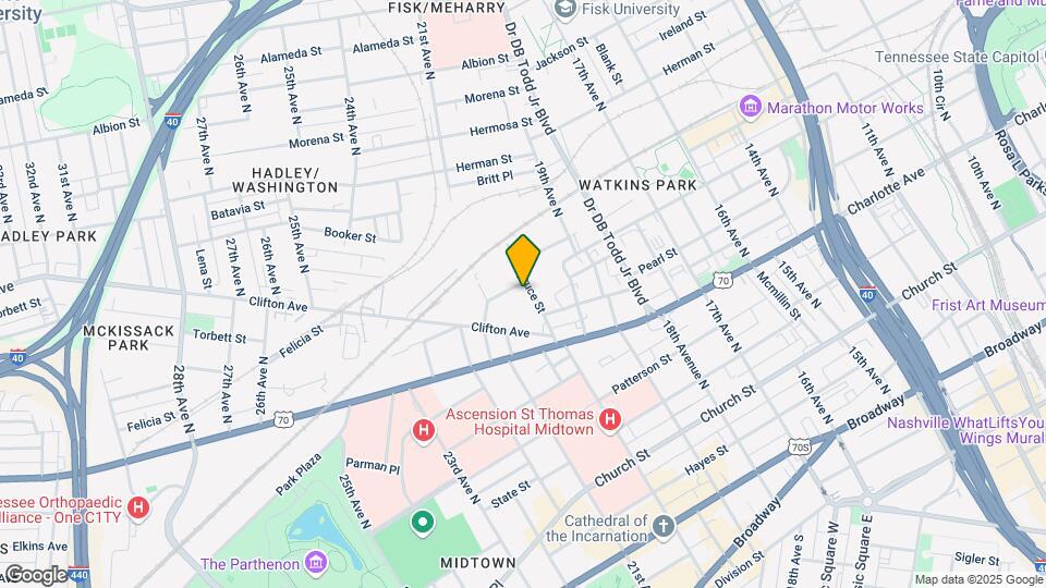Spruce Street Golden Manor Mapa y Detalles de la Ubicación