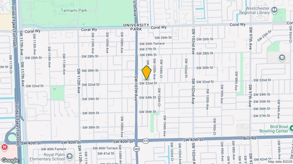 10555 SW 32nd St Map and Location Details
