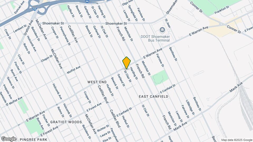 4840 St Clair St Map and Location Details