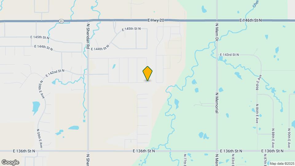 7316 E 141st St N Mapa y Detalles de la Ubicación