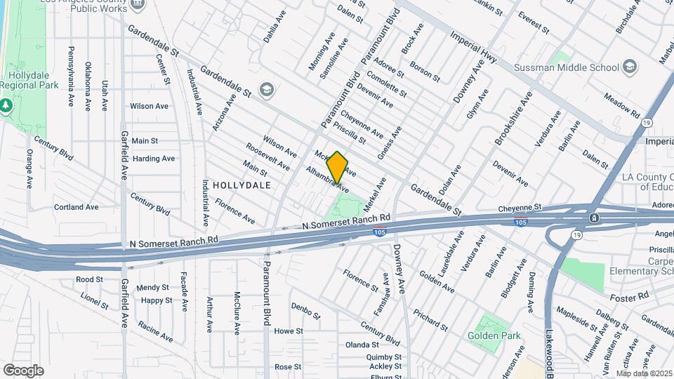 13309 Orizaba Ave Map and Location Details