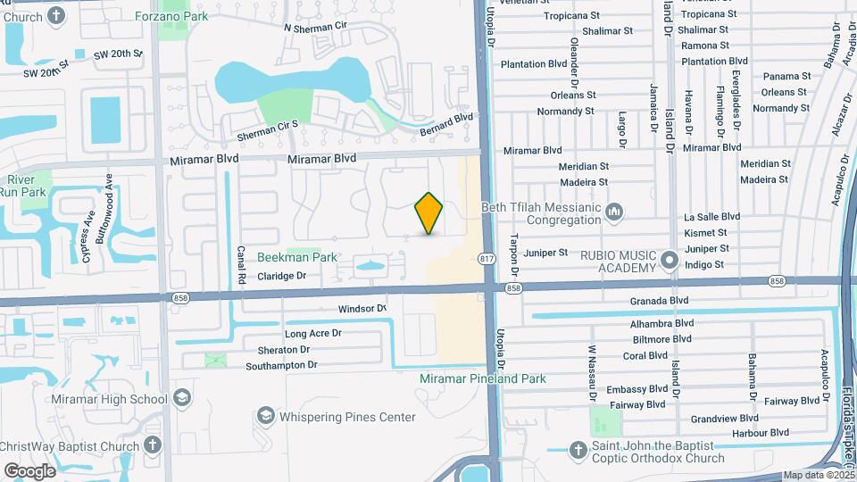 8208 SW 29th St-Unit -101 Map and Location Details