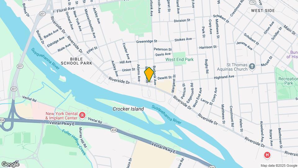 111 Riverside Dr Map and Location Details