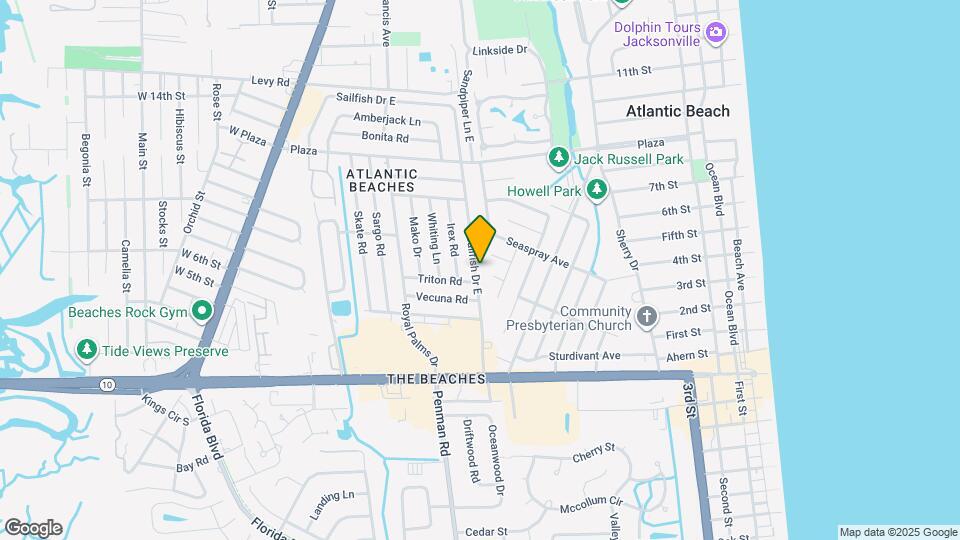 409 Sailfish Dr E Map and Location Details