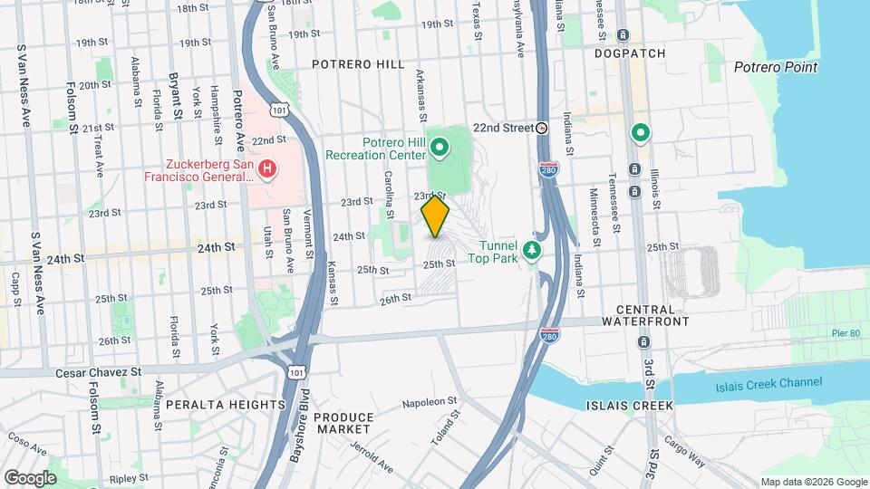 1820 25th St Map and Location Details