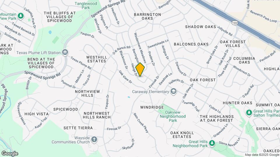 11123 Henge Dr Map and Location Details