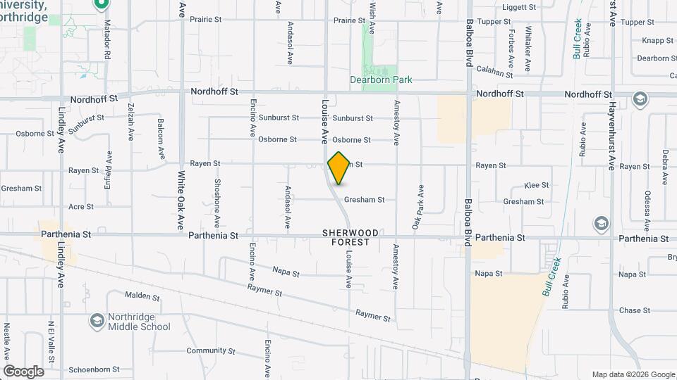 17251 Gresham St Map and Location Details