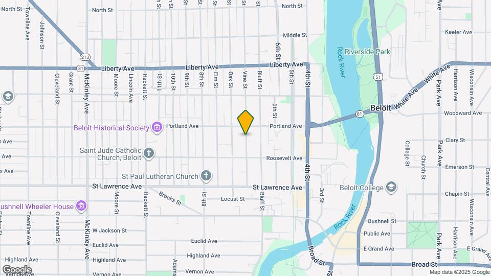 842 Vine St Mapa y Detalles de la Ubicación