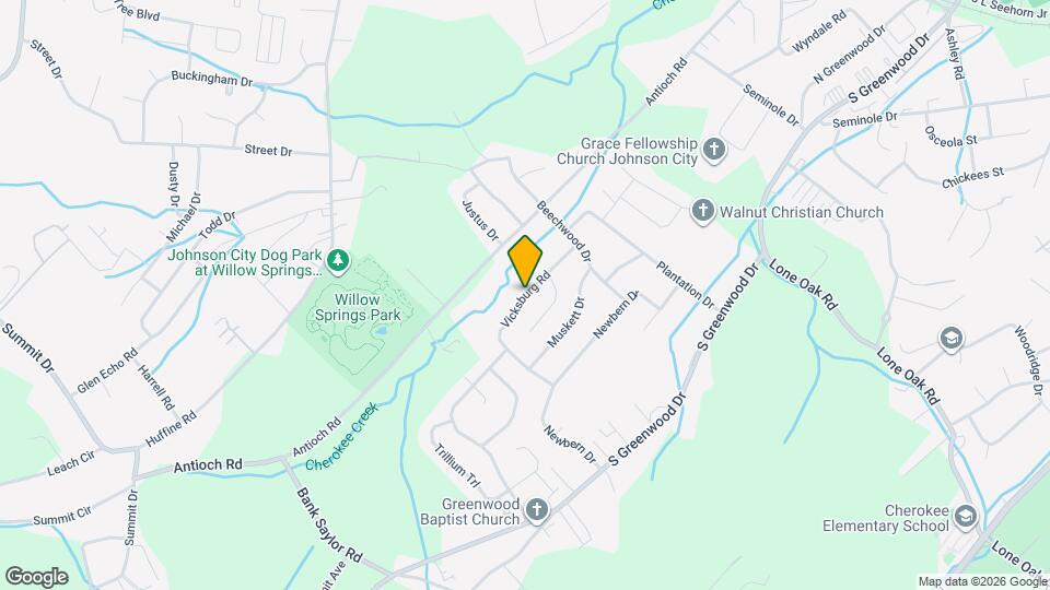 3006 Vicksburg Rd Map and Location Details