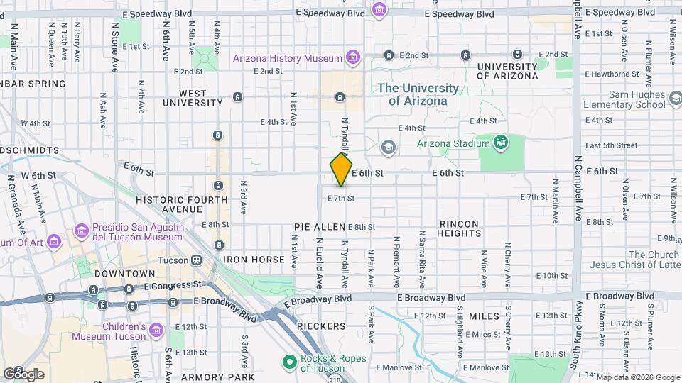 407 N Tyndall Ave Map and Location Details