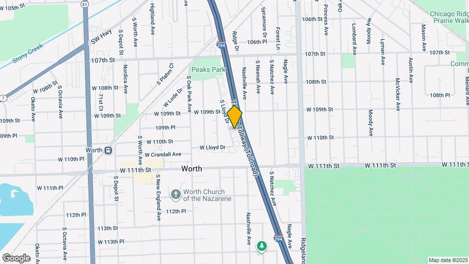 10931 S Lloyd Dr Mapa y Detalles de la Ubicación