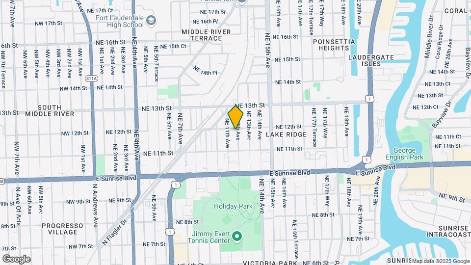 1139 NE 12th Ave Map and Location Details