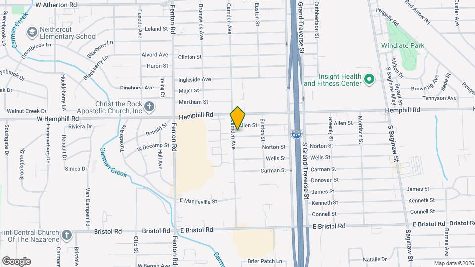 1151 E Decamp St Map and Location Details