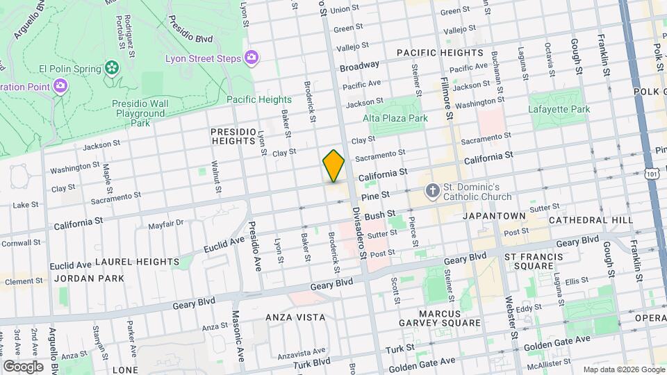 2863 California St Map and Location Details