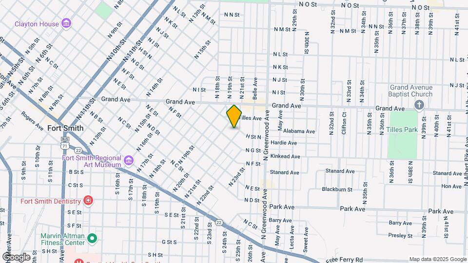 721 N 21st St Map and Location Details