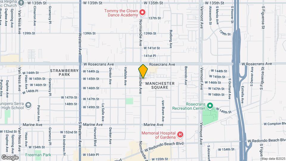 14510 S Normandie Ave Map and Location Details