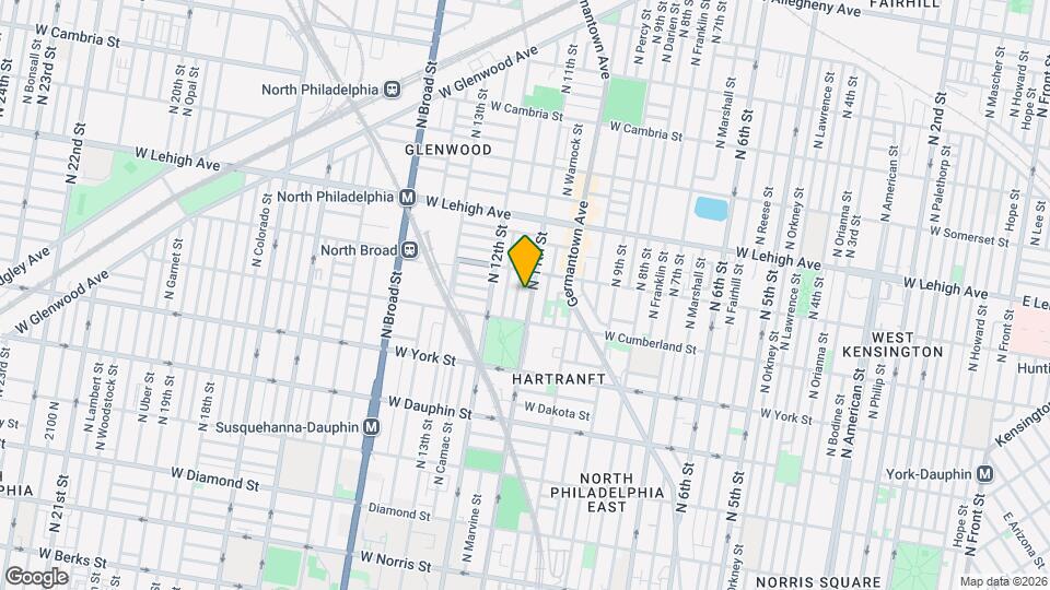 2532 N 11th St Map and Location Details