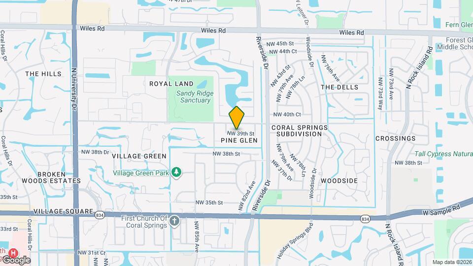 8227 NW 39th St Map and Location Details