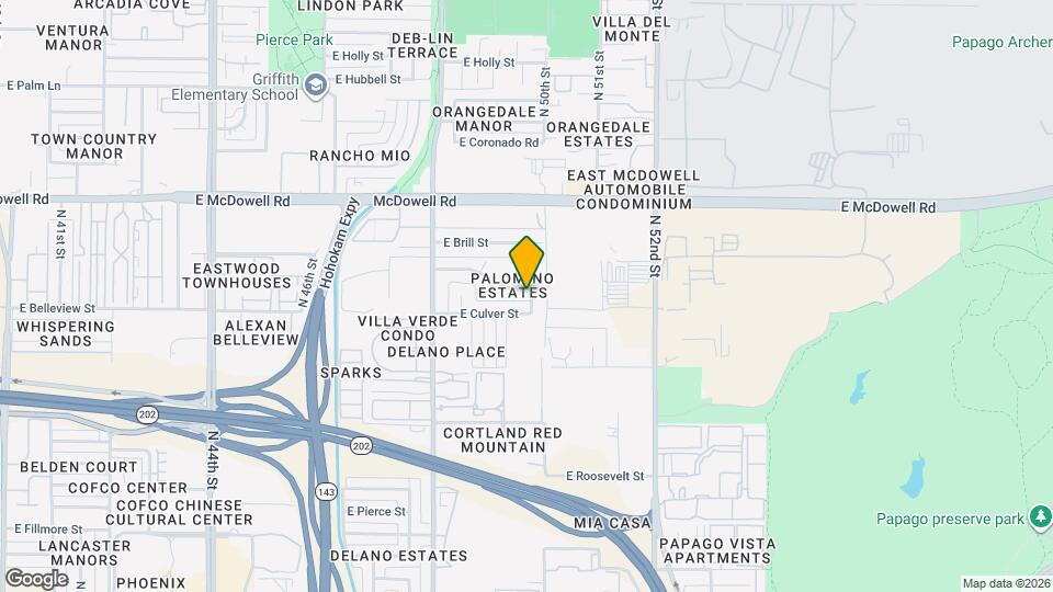 4939 E Willetta St Map and Location Details