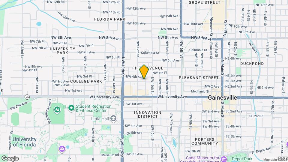 1102 NW 3rd Ave Map and Location Details
