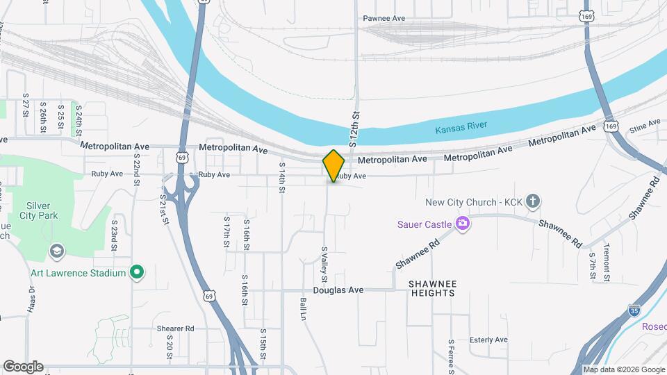 1613 S Valley St Map and Location Details