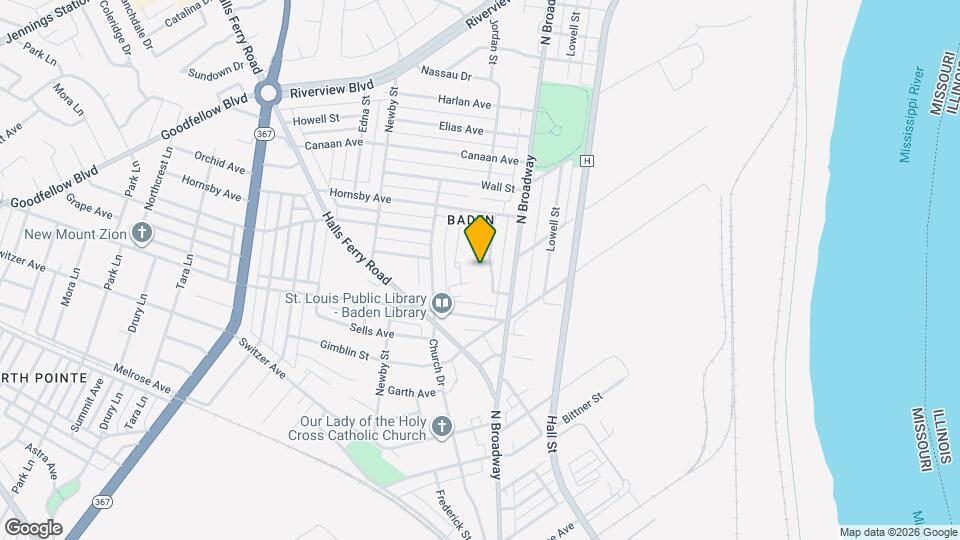 8447 Concord Pl Map and Location Details