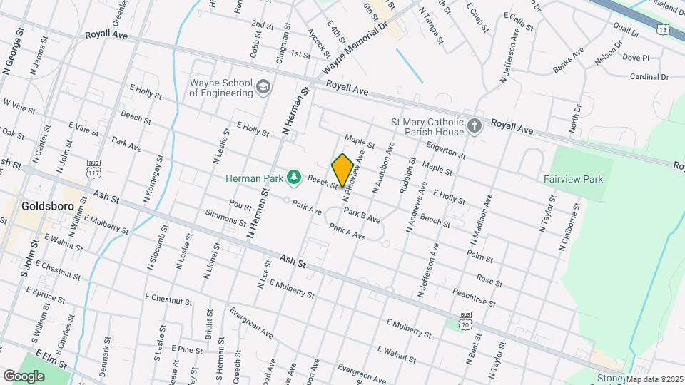 1112 Beech St Map and Location Details