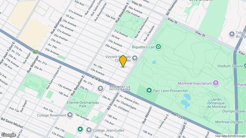 5955 25E Av Map and Location Details