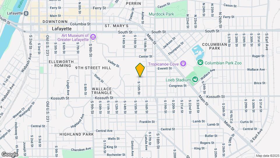 501-507 S 15th St Mapa y Detalles de la Ubicación