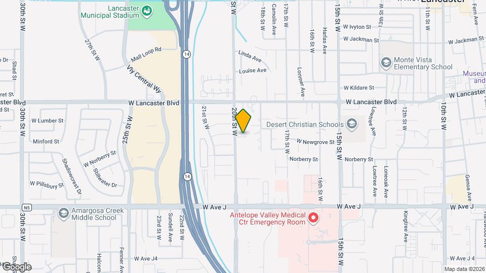 44644 20th St W Map and Location Details