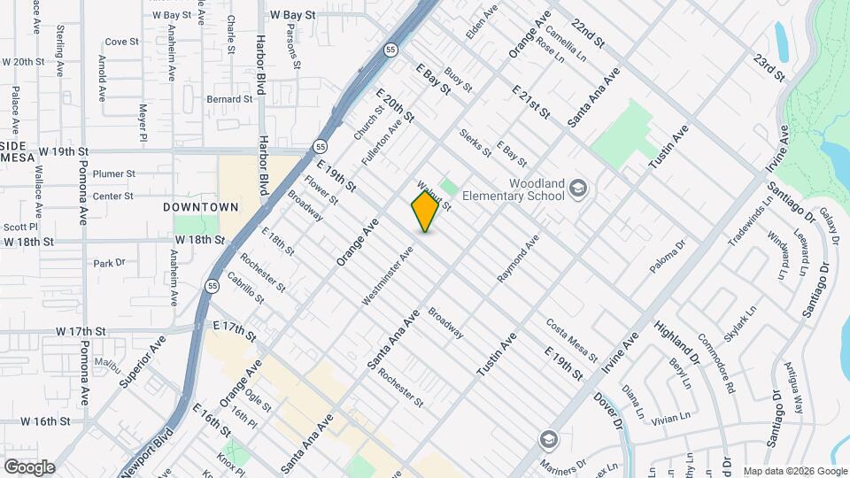 252 E 19th St Map and Location Details