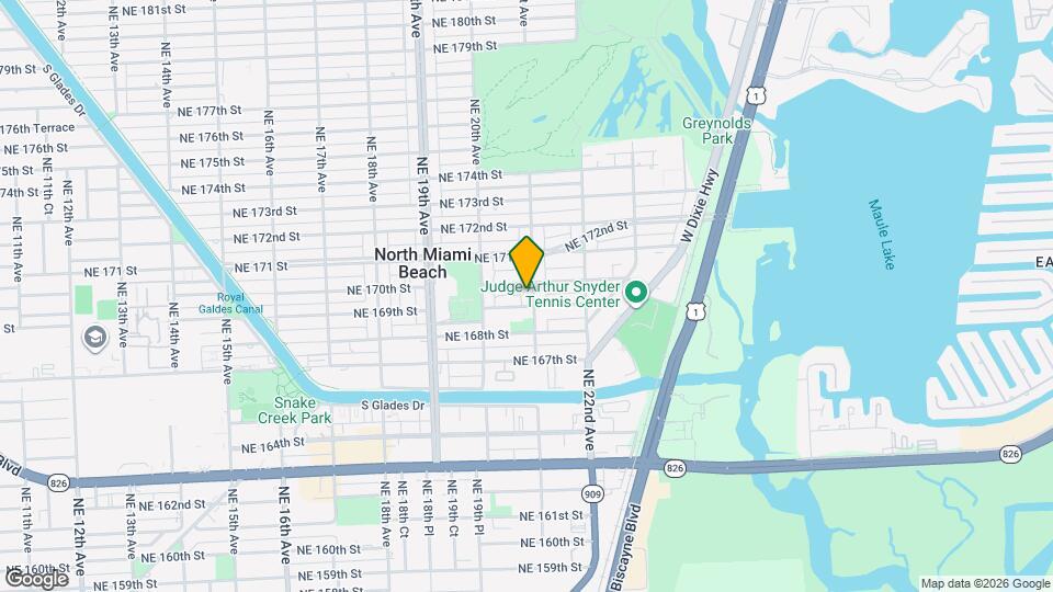 16930 NE 21st Ave Map and Location Details