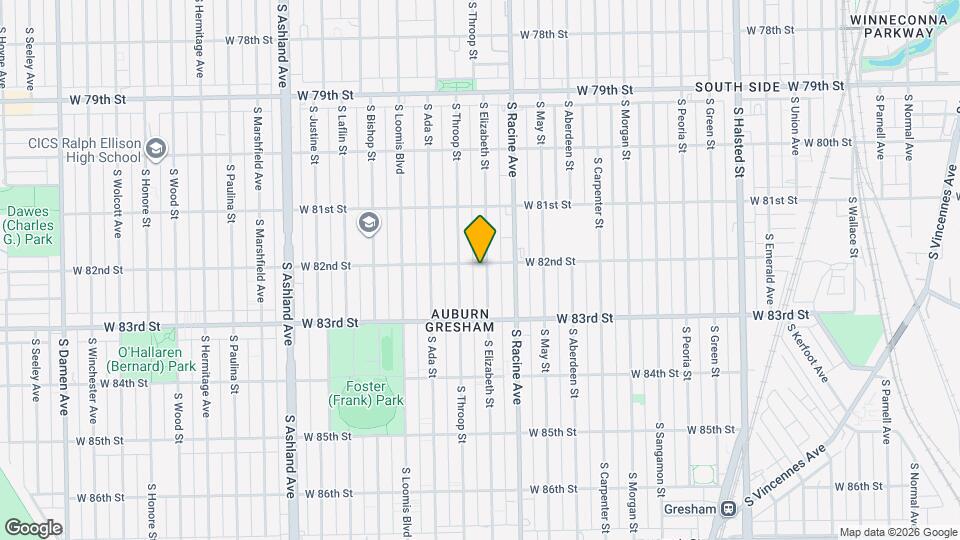 8204 S Elizabeth St Map and Location Details