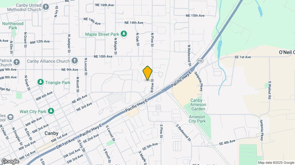 Canby Gardens Townhomes Map and Location Details