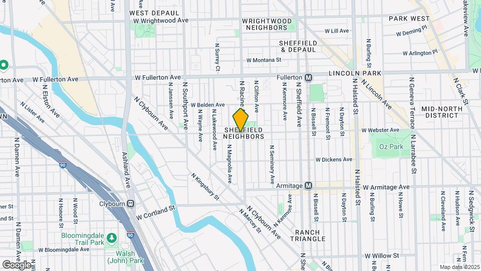 2156 N Racine Ave, Unit 002 Mapa y Detalles de la Ubicación
