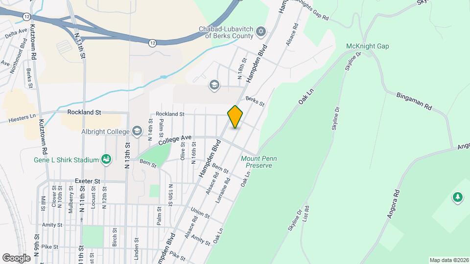 1928 Alsace Rd Mapa y Detalles de la Ubicación