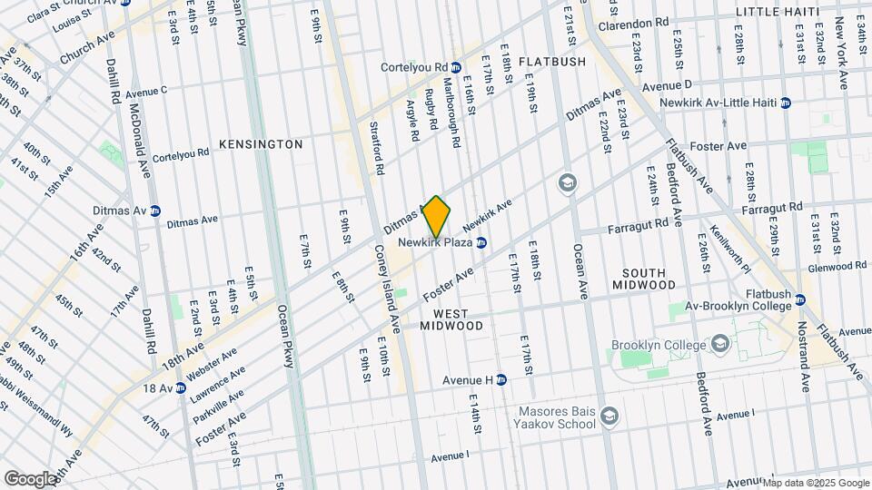 1305 Newkirk Ave Map and Location Details