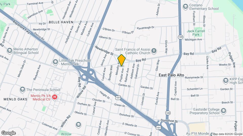 2287 Poplar Ave Mapa y Detalles de la Ubicación